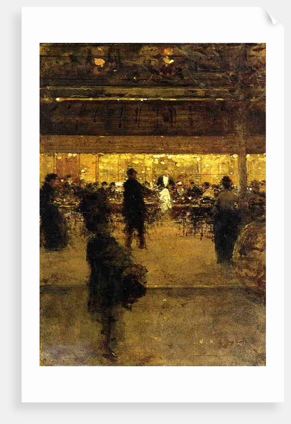 Cafe at Night by Luigi Loir