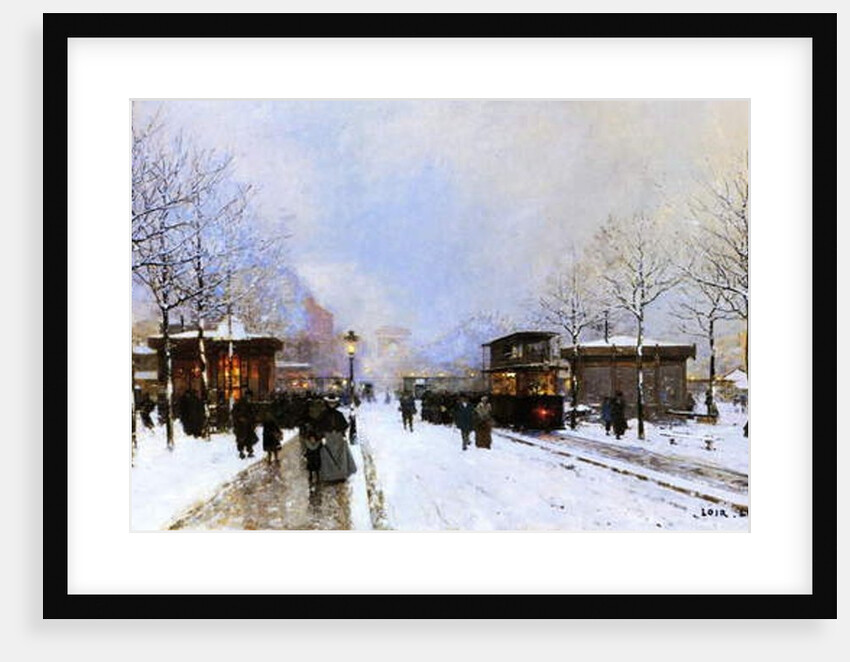 Porte Maillot in Winter, Paris, 1899 by Luigi Loir