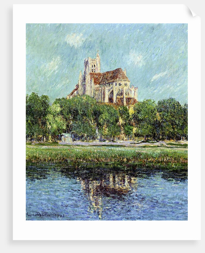 The Cathedral at Auxerre, 1907 by Gustave Loiseau