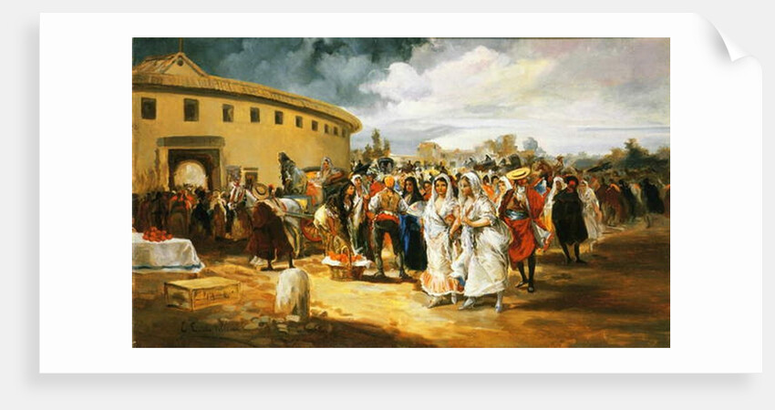 Going to the Bull Ring by Eugenio Lucas Villamil