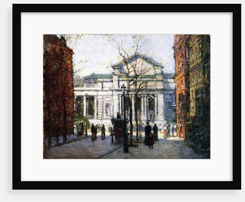 The New York Library by Paul Cornoyer