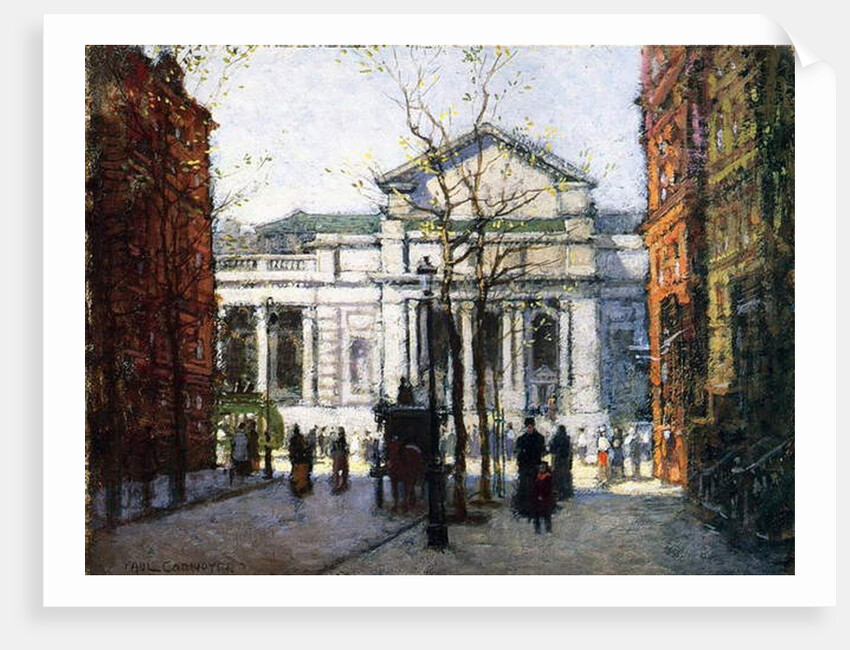 The New York Library by Paul Cornoyer