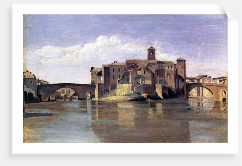 The Island of San Bartolomeo, 1826-28 by Jean Baptiste Camille Corot