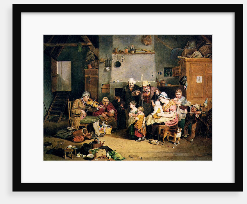 The Blind Fiddler, 1812 by Johann Ludwig (1787-1821) Krimmel
