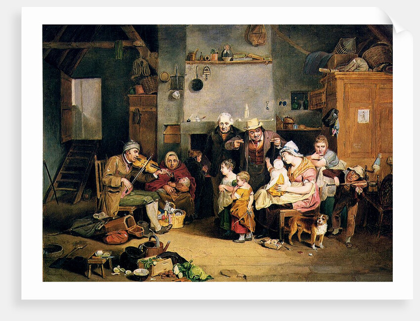 The Blind Fiddler, 1812 by Johann Ludwig (1787-1821) Krimmel