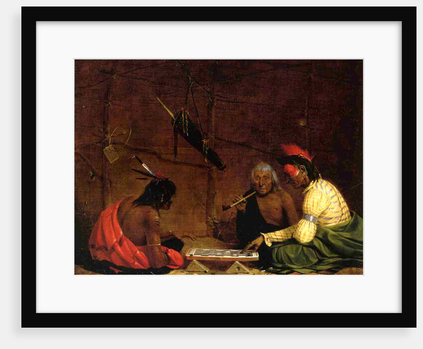 Winnebago Indians playing Checkers, 1842 by Charles Deas