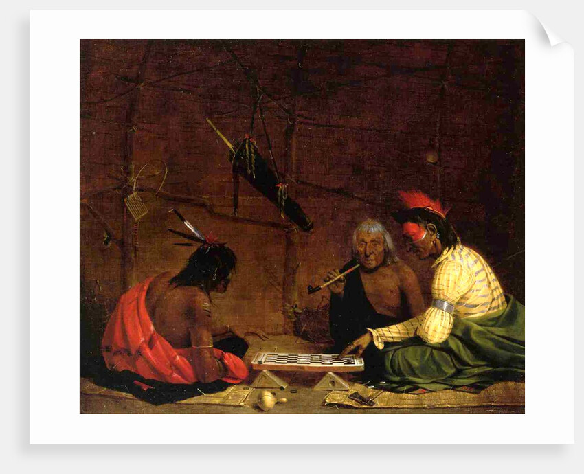 Winnebago Indians playing Checkers, 1842 by Charles Deas