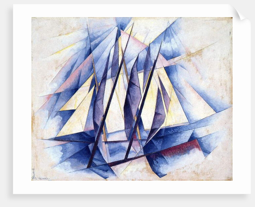 Sailing Boats, 1919 by Charles Demuth