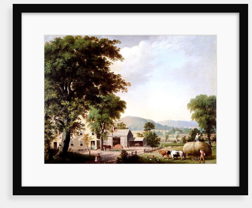 Haying at Jones Inn, 1854 by George Henry Durrie