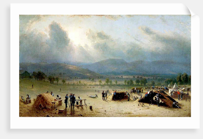 The 7th US Regiment near Frederick, Maryland, 1863 by Sanford Robinson Gifford