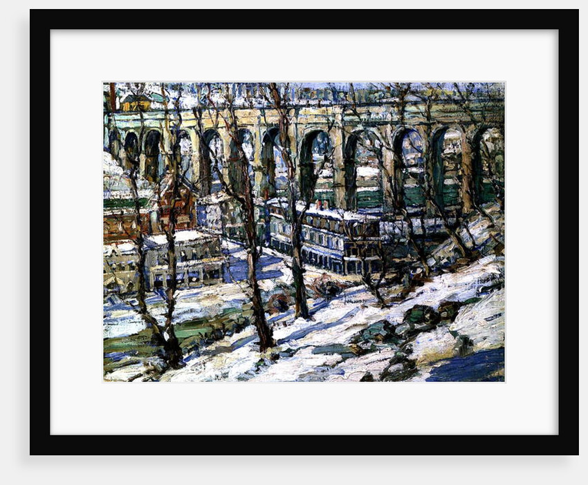 High Bridge on the Harlem River, USA, c.1907 by Edwin H. Gunn