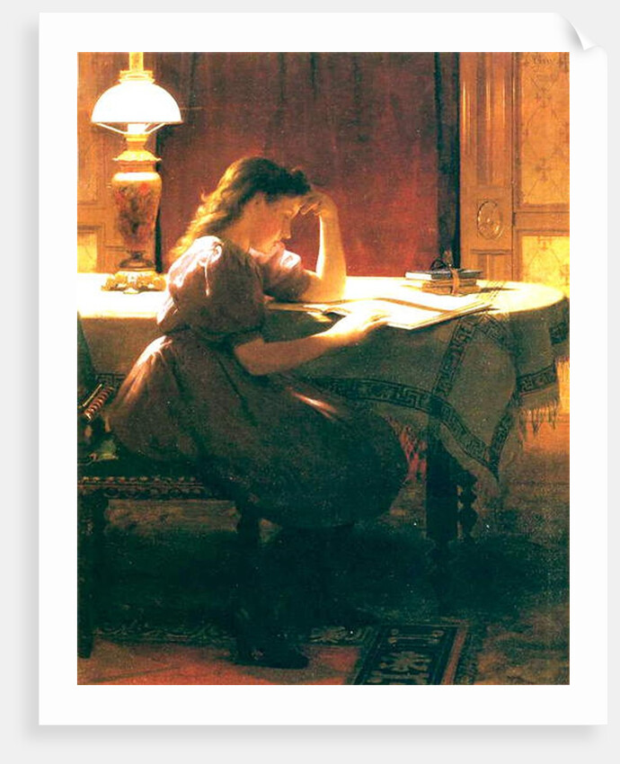 Homework, 1895 by Seymour Joseph Guy