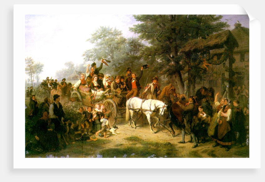 A Village Wedding, 1859 by William Hahn