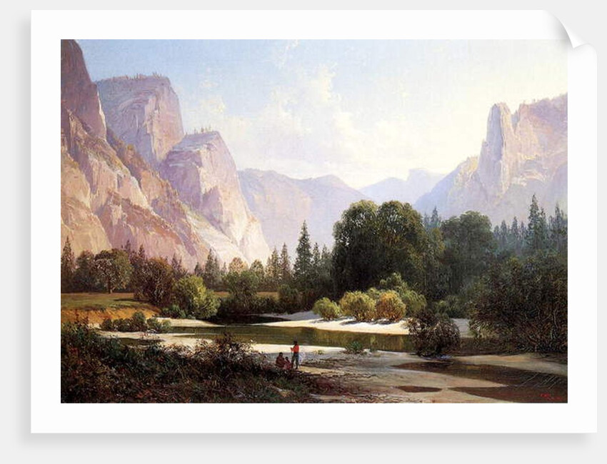 Piute Indian Camp, Yosemite, 1890 by Thomas Hill