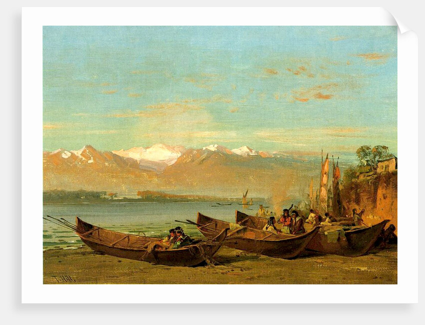 The Salmon Festival, Columbia River, c.1888 by Thomas Hill