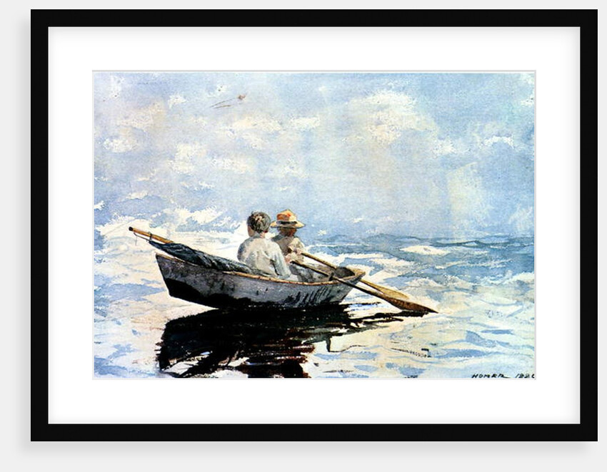 Rowing the Boat, 1880 by Winslow Homer