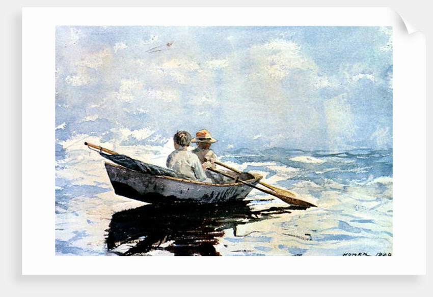 Rowing the Boat, 1880 by Winslow Homer
