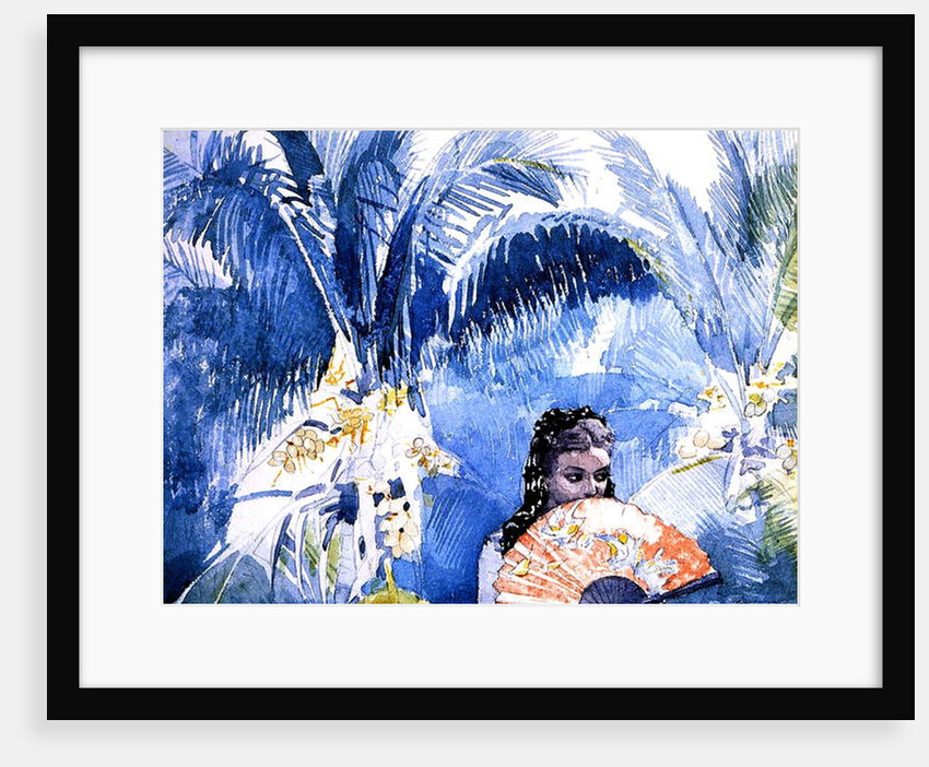 A Spanish Girl with a Fan, 1885 by Winslow Homer