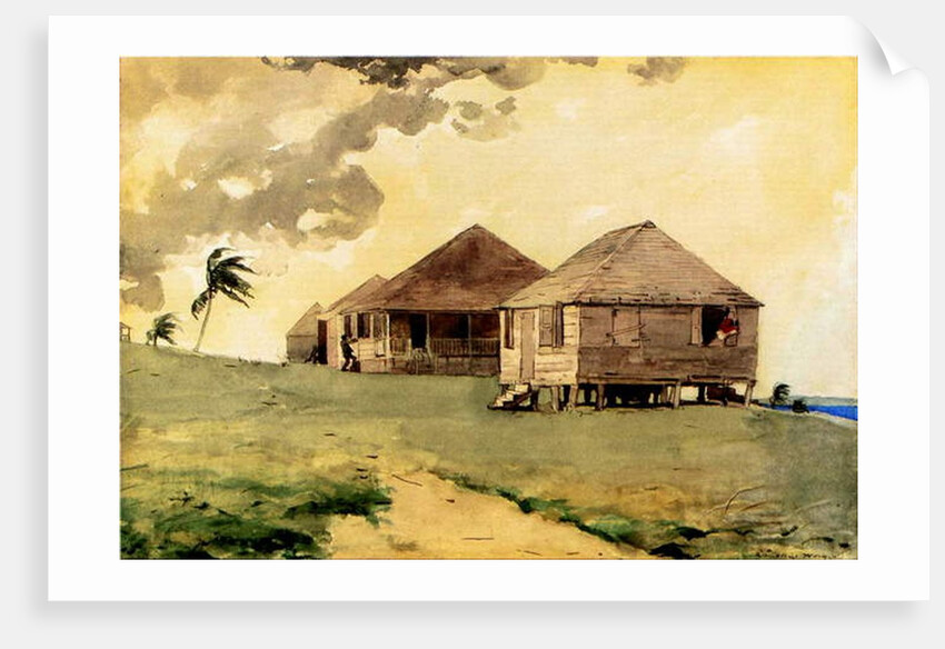 Upcoming Tornado, Bahamas, 1885 by Winslow Homer
