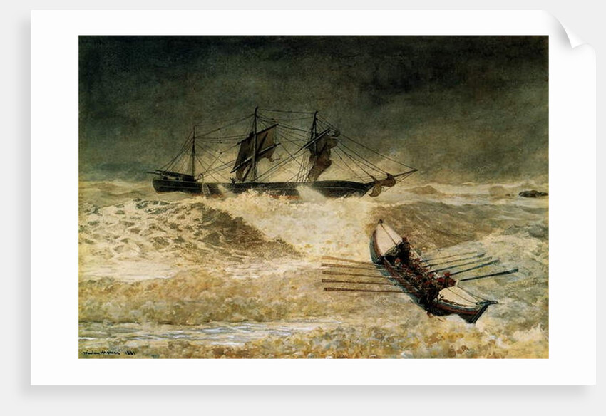 The Wreck of the Iron Cloud, 1881 by Winslow Homer