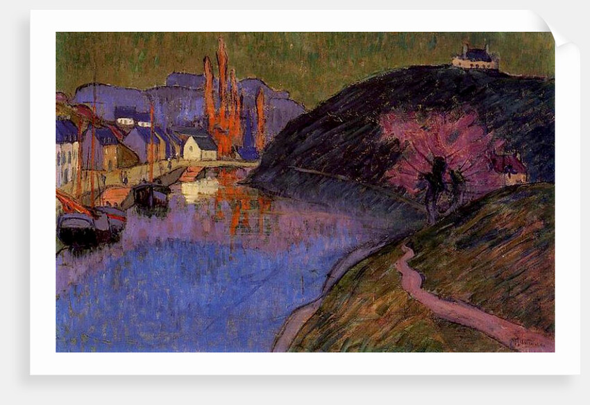 The Port of Pont-Aven, Brittany, 1891 by Emile Jourdan