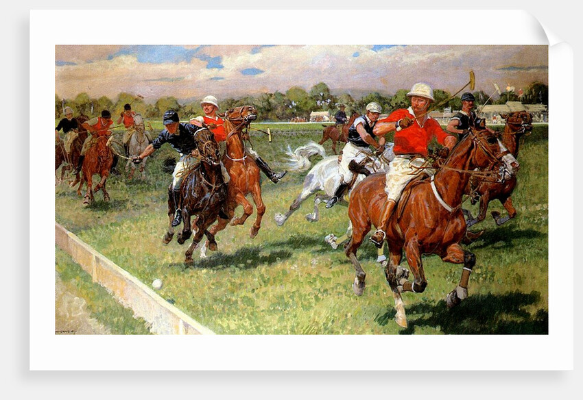 A Game of Polo, 1911 by Ludwig Koch