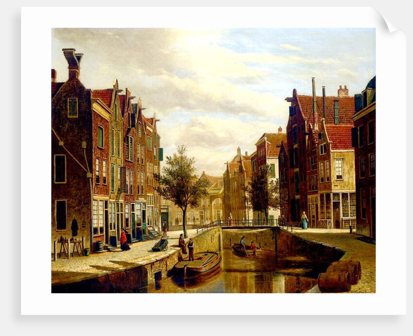 A Dutch Canal by Willem Koekkoek
