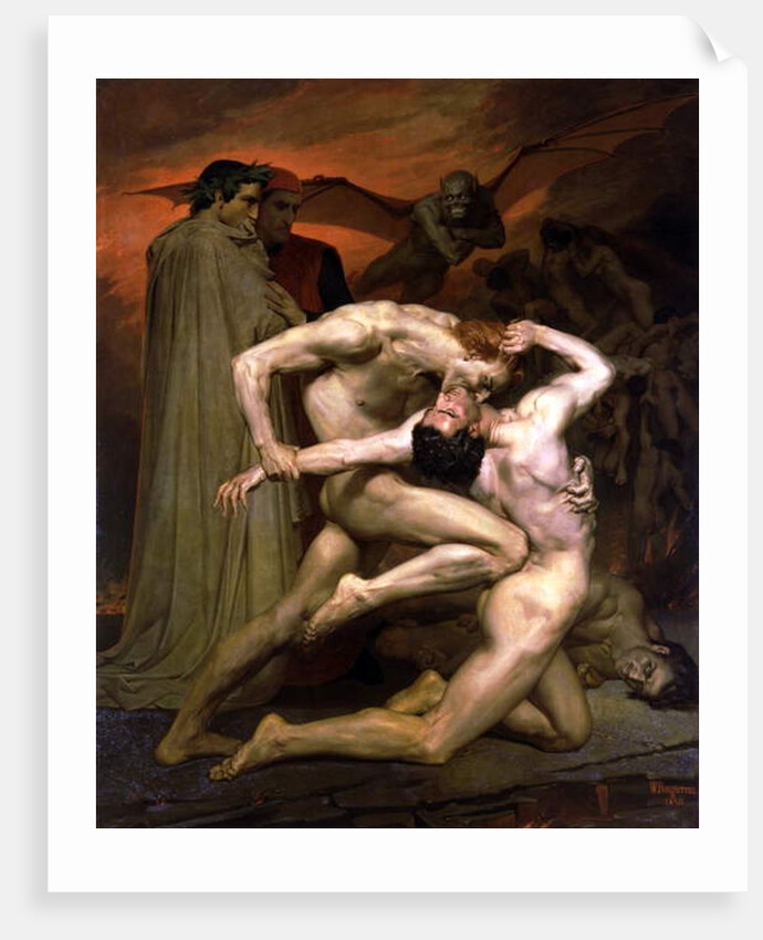 Dante and Virgil in Hell, 1850 by William-Adolphe Bouguereau