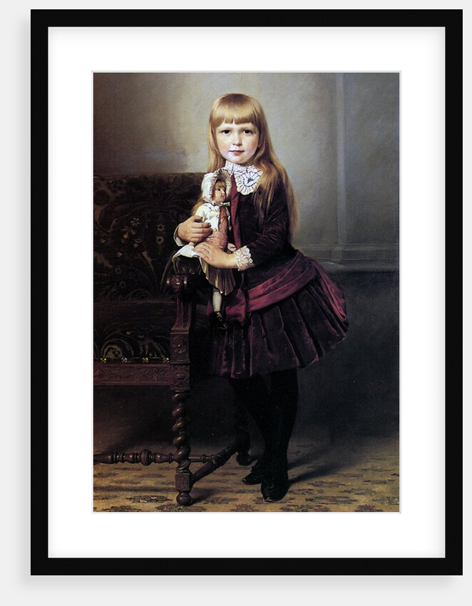 Young Girl with her Doll, 1887 by Emil Brack