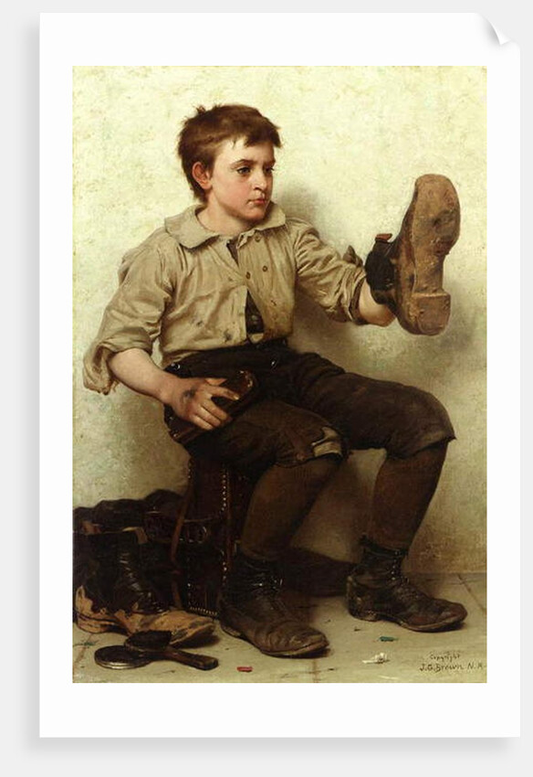 The Boot Boy, c.1885-90 by John George Brown