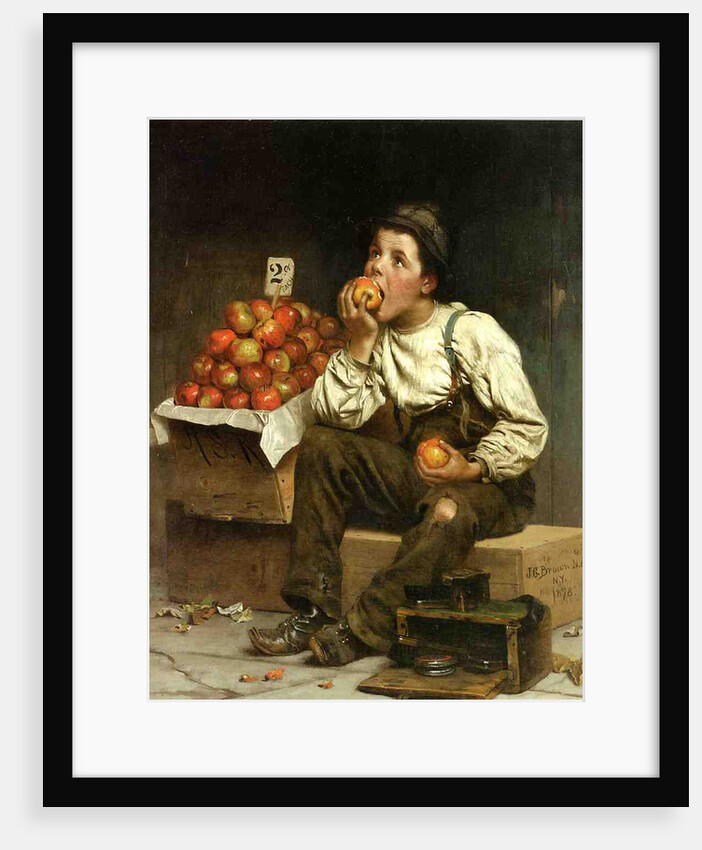 A Boy Eating Apples, 1878 by John George Brown