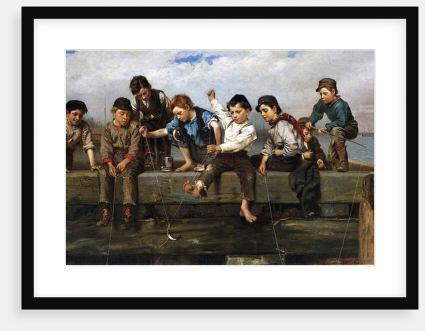 Boys Fishing, 1880 by John George Brown