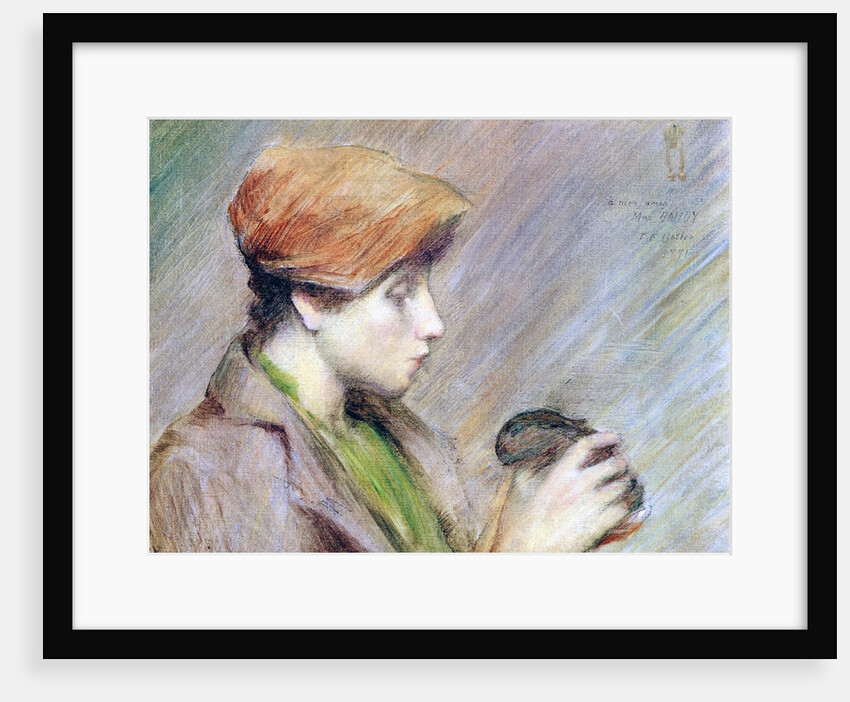 Suzanne Hoschedé with a Rabbit, 1891 by Theodore Earl Butler