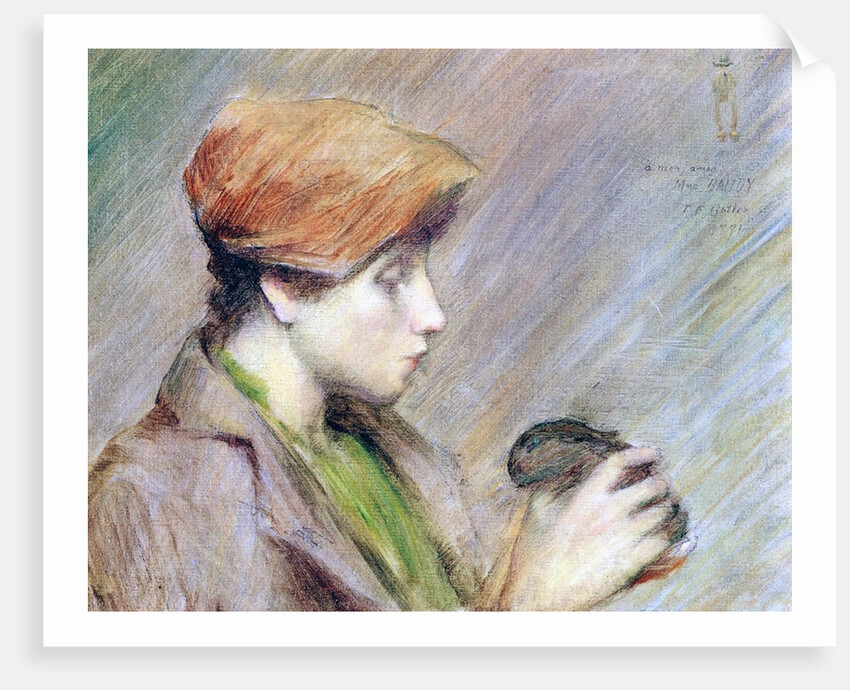 Suzanne Hoschedé with a Rabbit, 1891 by Theodore Earl Butler