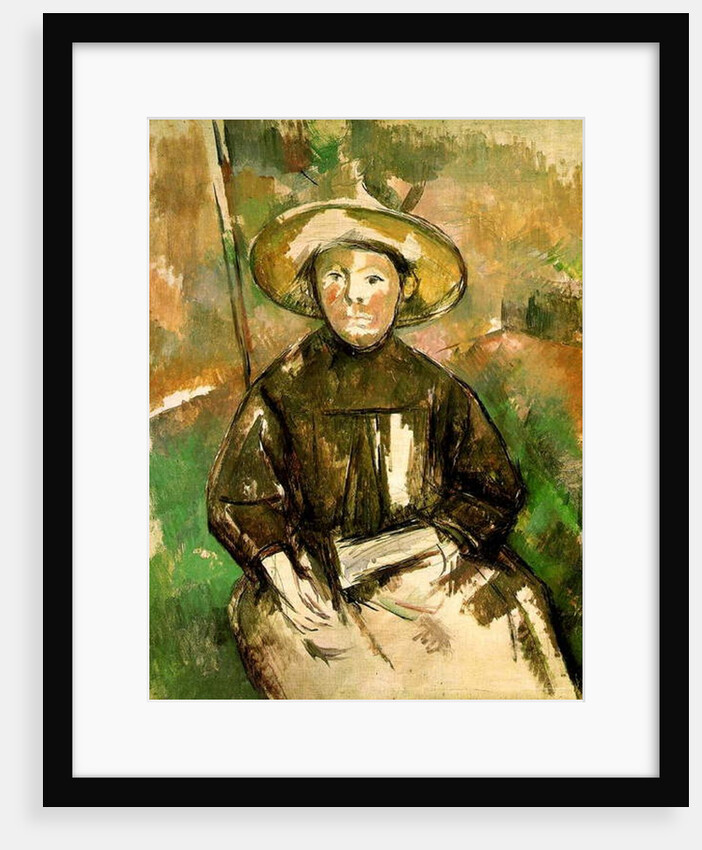 Girl with a Straw Hat, 1896 by Paul Cezanne