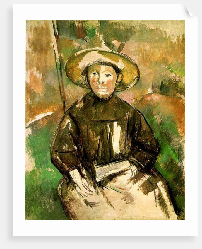 Girl with a Straw Hat, 1896 by Paul Cezanne