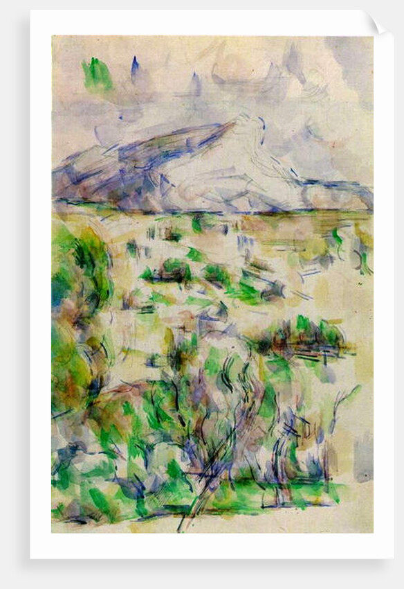 Mont Sainte Victoire from les Lauves, 1902-06 by Paul Cezanne