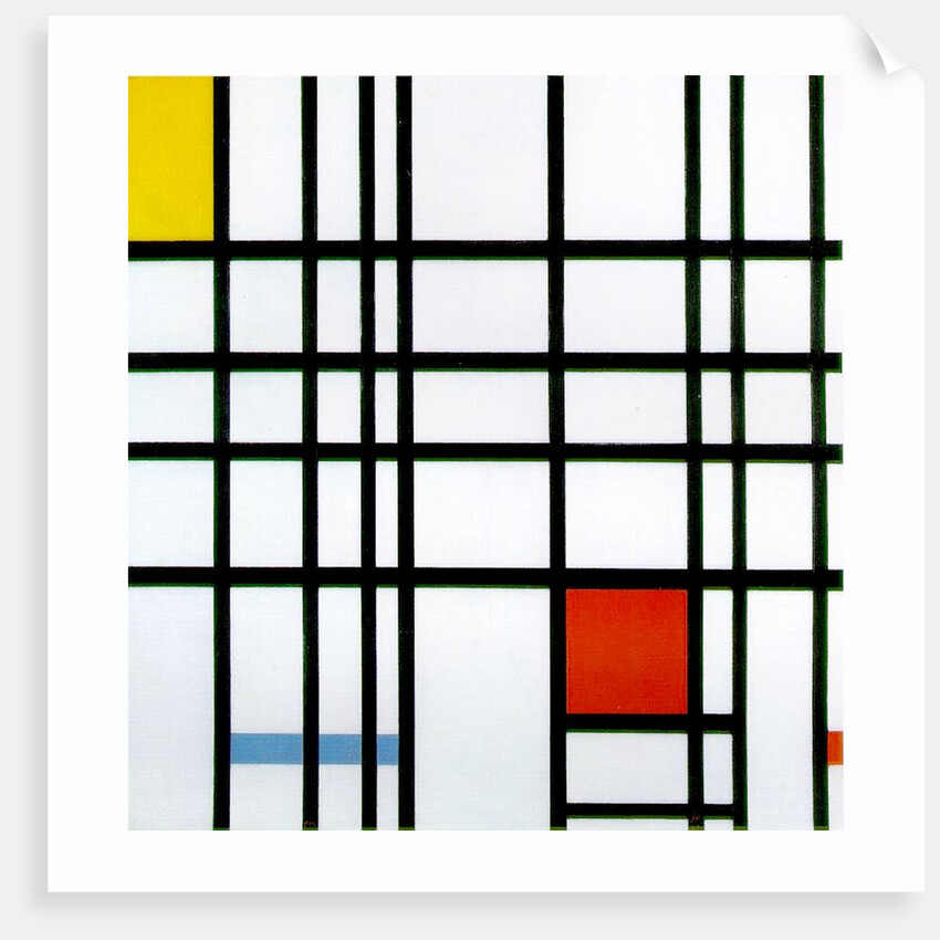 Composition with Red, Yellow and Blue, 1921 by Piet Mondrian
