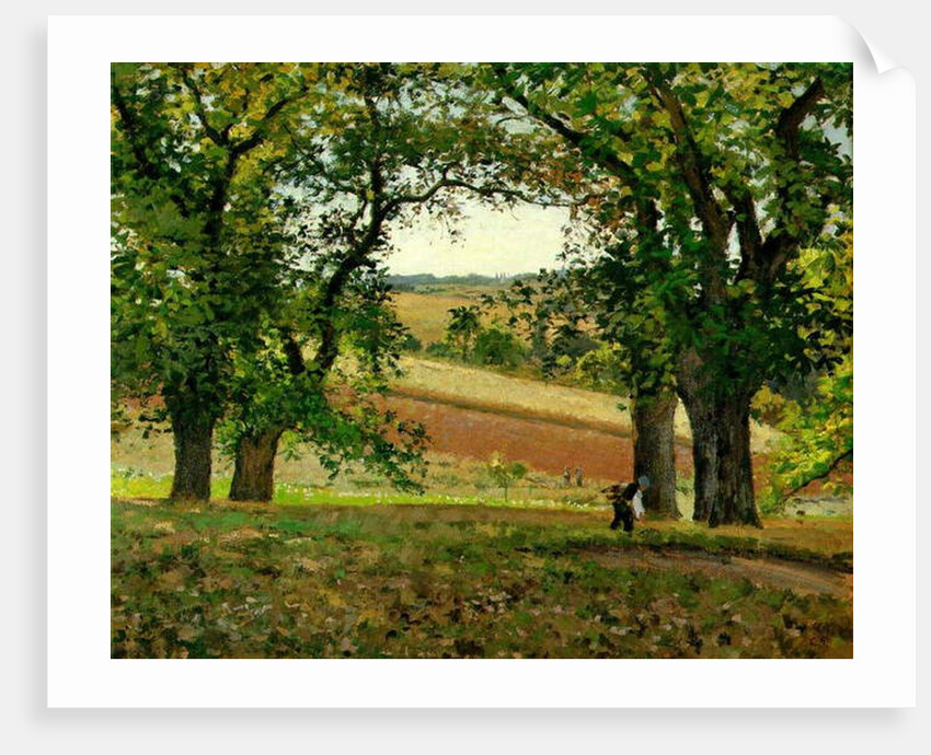 Chestnut Trees at Osny, c.1873 by Camille Pissarro