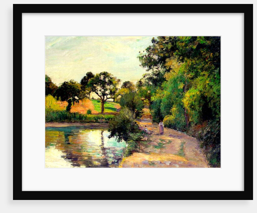 A Pond at Montfoucault, 1874 by Camille Pissarro