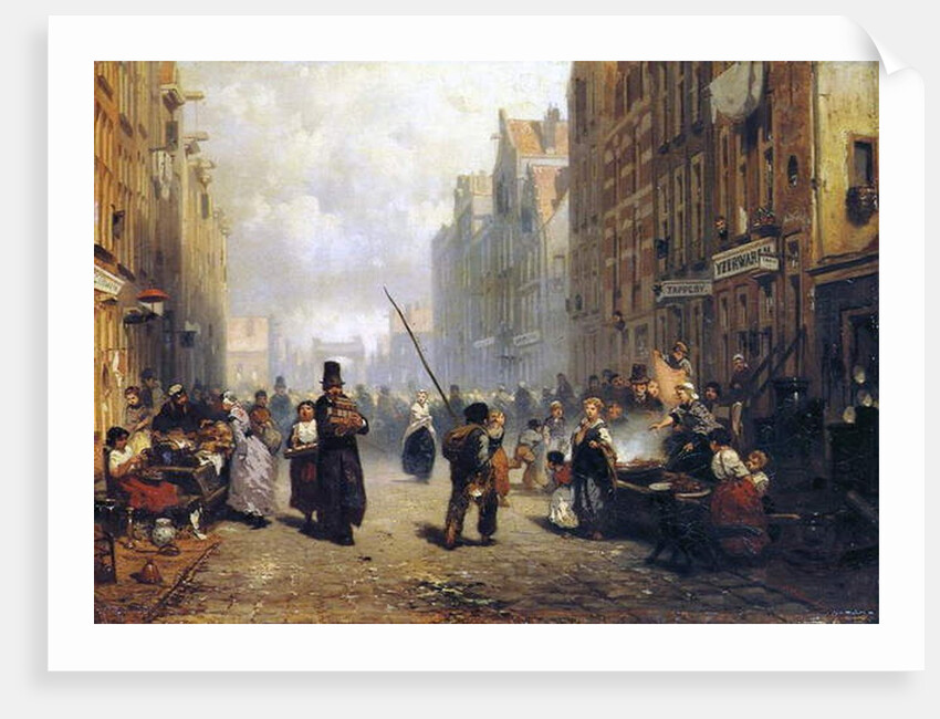 Amsterdam, the Jewish Quarter by Frans Arnold Breuhaus de Groot