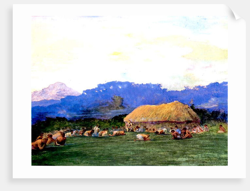 Evening Prayer in Devil Country, Fiji, 1891 by John La Farge or Lafarge