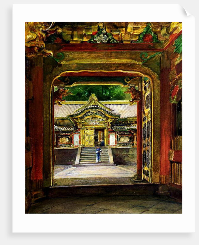 The 3rd Gate, Iyemitsu Temple, Nikko, Japan, c.1886 by John La Farge or Lafarge