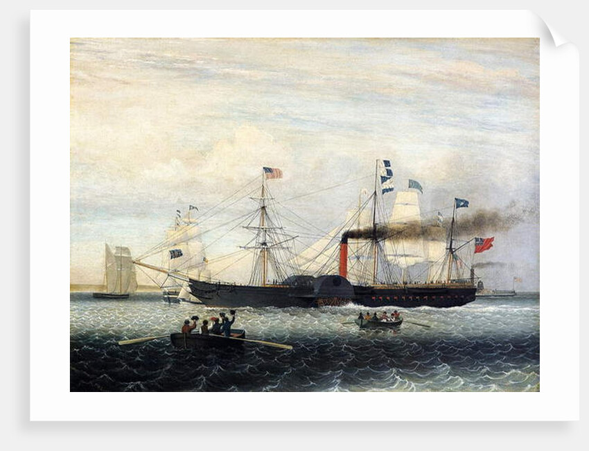 The Britannia Entering Boston Harbour, 1848 by Fitz Henry Lane