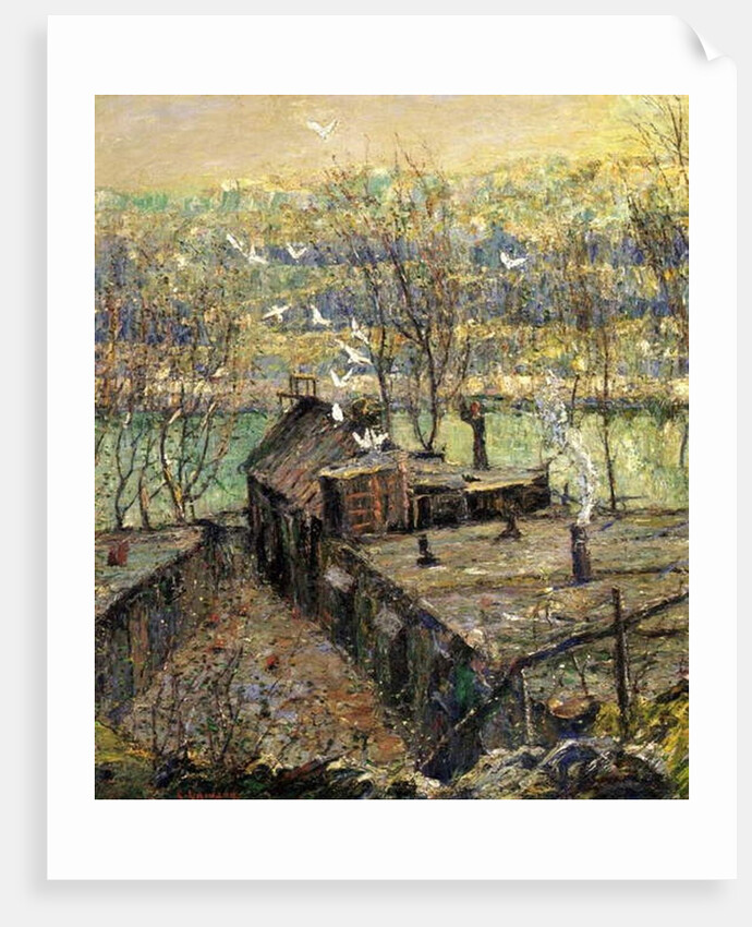 The Pigeon Coop, c.1916 by Ernest Lawson