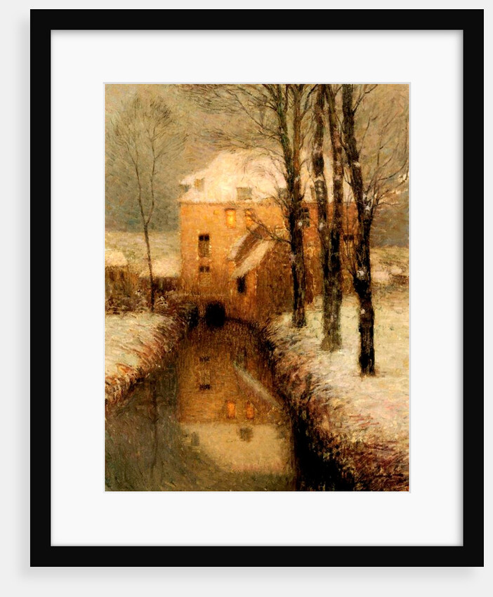 The Canal in Winter, 1901 by Henri Eugene Augustin Le Sidaner