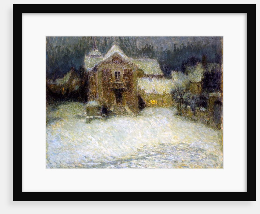 Snow at Gerberoy, 1910 by Henri Eugene Augustin Le Sidaner