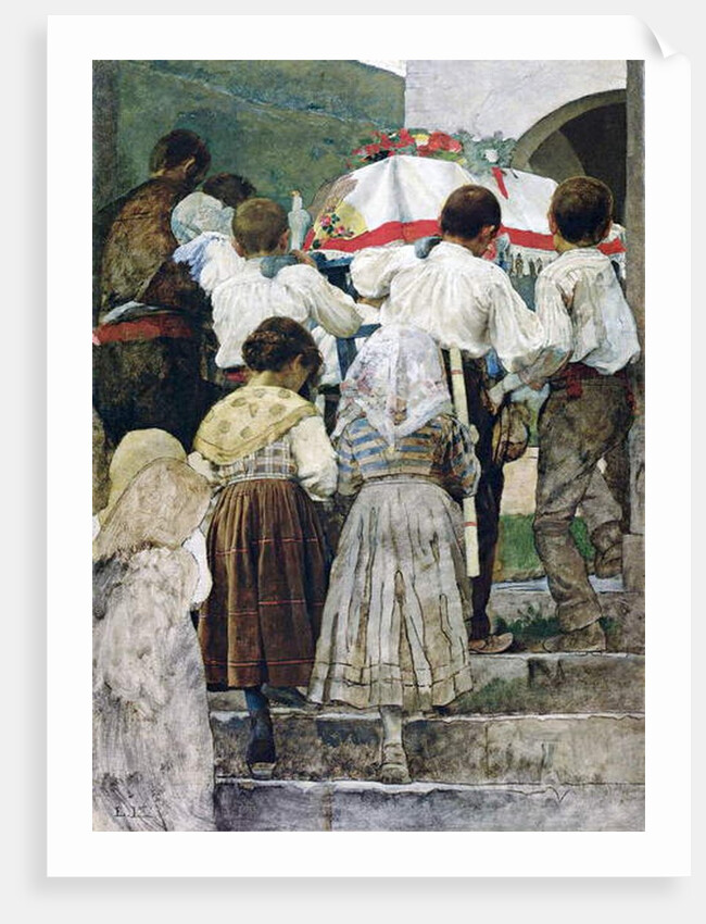 The Burial of a Child, Italy by Luigi Nono