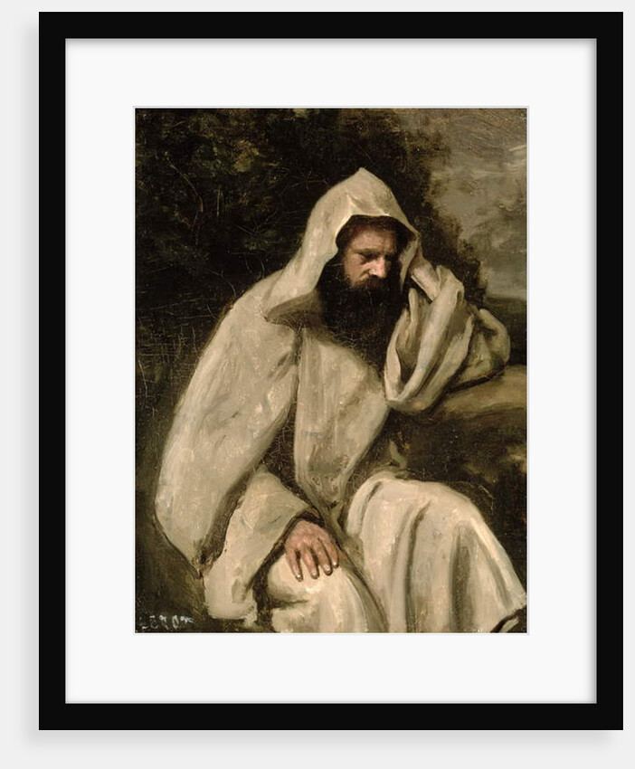 Portrait of a Monk, c.1840-45 by Jean Baptiste Camille Corot