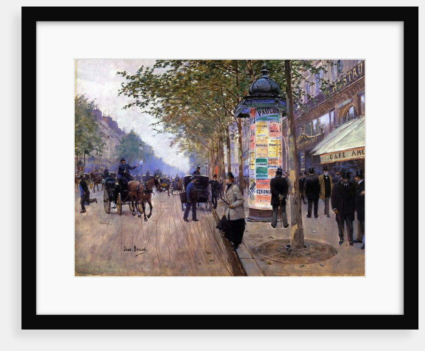 Hailing a Cab by Jean Beraud